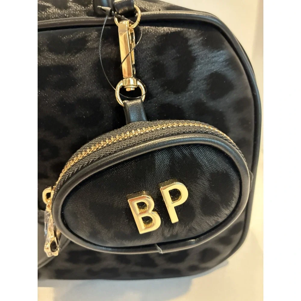 BABY PHAT~ Black Leopard Print Satchel Bag With Coin Purse~ NWT
